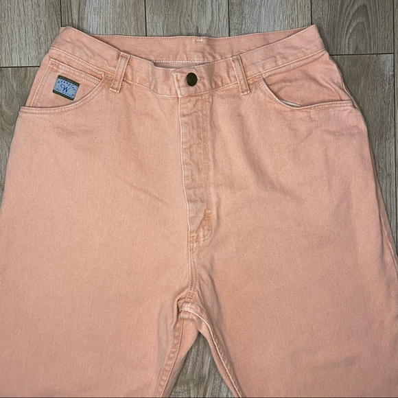 Vintage Salmon Wrangler High Waisted Mom Jeans - Picture 2 of 6